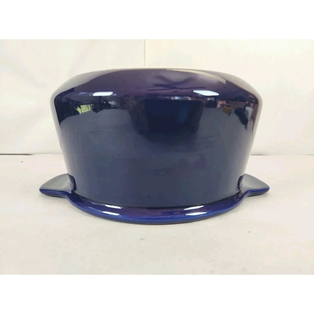 Vintage Chantal Cobalt Blue Ceramic Stoneware Pot 6